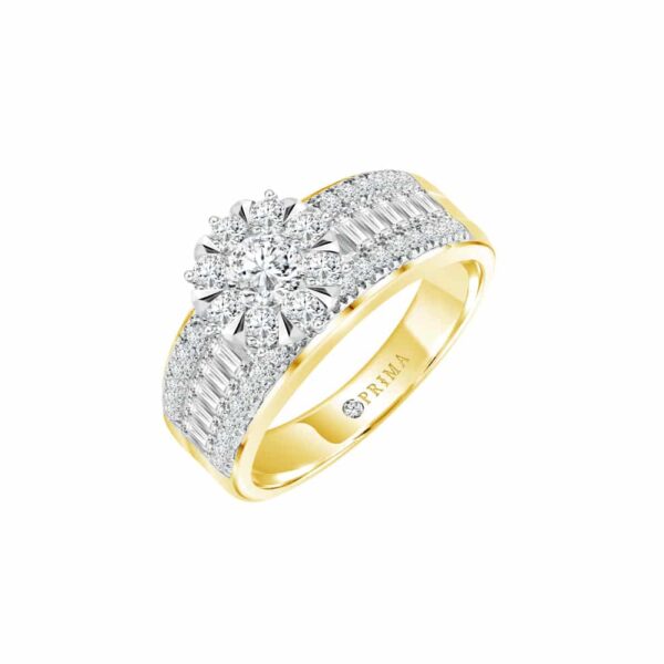 PRIMA ตัวเรือนแหวนทองคำ 18K สี White Gold & Yellow Gold Elite Collection C13R4840-02-04