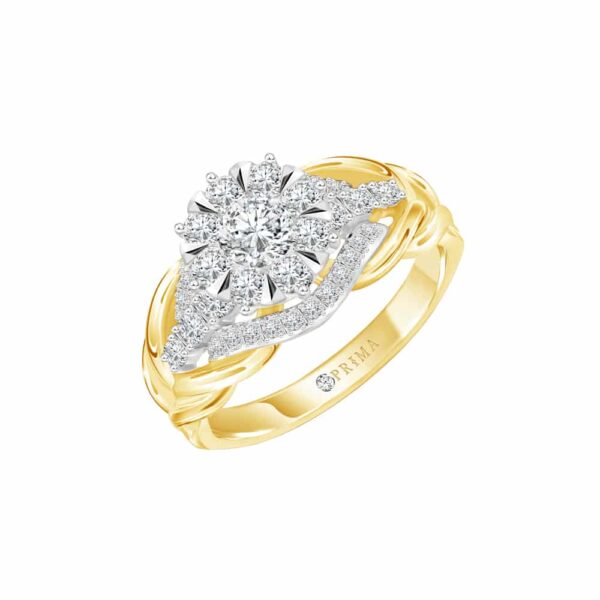 PRIMA ตัวเรือนแหวนทองคำ 18K สี Yellow Gold Elite Collection C13R4848-02-02