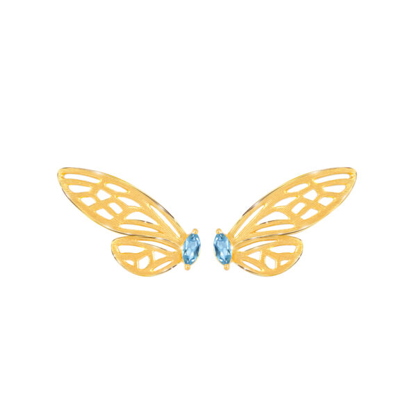PRIMA ต่างหูทองคำ รูปผีเสื้อ Butterfly Collection 165E1014-18