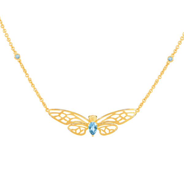 PRIMA Gold Necklace Gemstones Butterfly Collection 165N0614-18