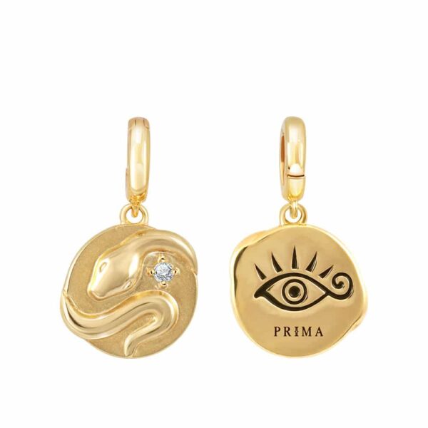 PRIMA Diamond Pendant Snake Zodiac Charms Collection 991P0136-01