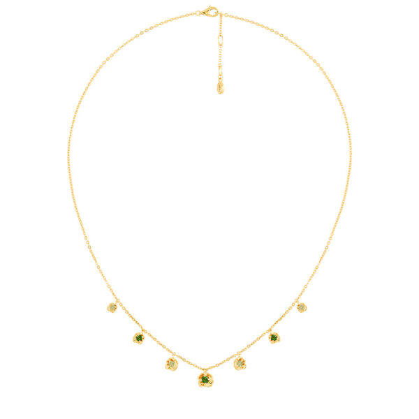 PRIMA สร้อยคอทองคำ 9K ประดับอัญมณี Flora Collection 993N0026-01