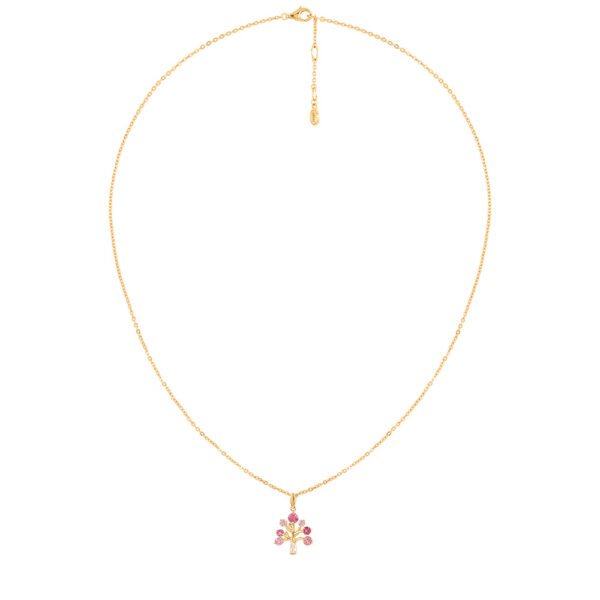 PRIMA สร้อยคอทองคำ 9K ประดับอัญมณี Flora Collection 993N0027-02