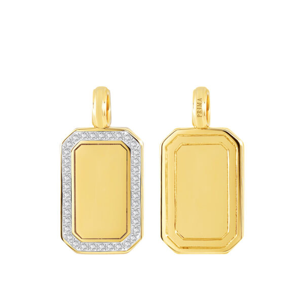 PRIMA Pendant 9K Gold with Diamonds His Lover Collection 991P1296-01
