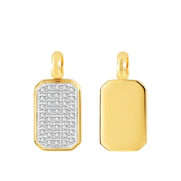 PRIMA Pendant 9K Gold with Diamonds His Lover Collection 991P1302-01