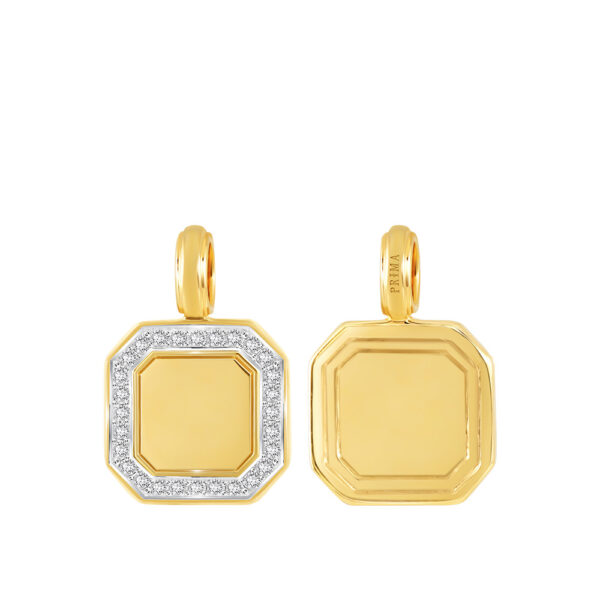 PRIMA Pendant 9K Gold with Diamonds His Lover Collection 991P1305-01