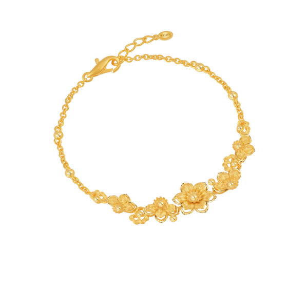 PRIMA Gold Bracelet Lotus of Heaven Flower Collection 116L4972-18