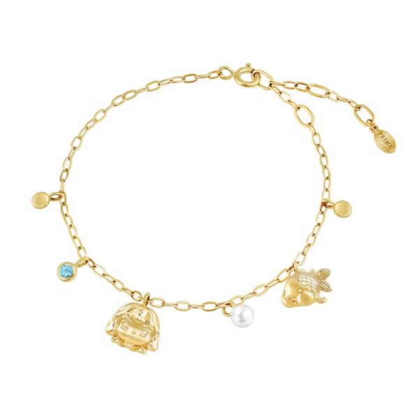 PRIMA X Mackcha สร้อยข้อมือทองคำ 9K ประดับอัญมณี 993L0027-01