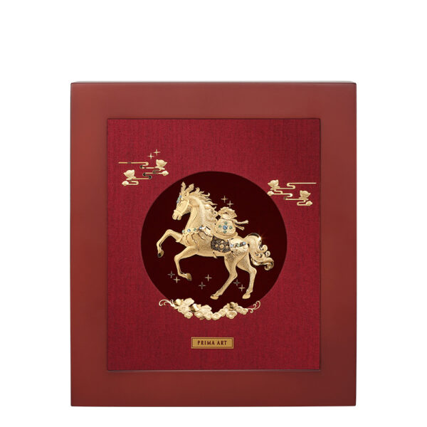 PRIMA ภาพหัตถศิลป์ทองคำอาชาร่ำรวยทรัพย์ 704S0574-01