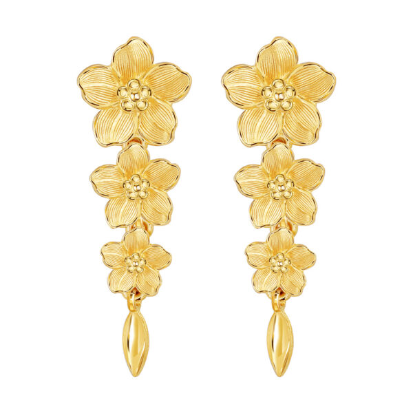 PRIMA ต่างหูทองคำ Forget Me Not Collection 111E4488-01