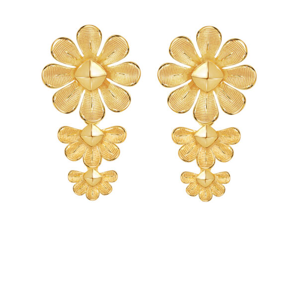 PRIMA ต่างหูทองคำ Flora Collection 111E4356-18
