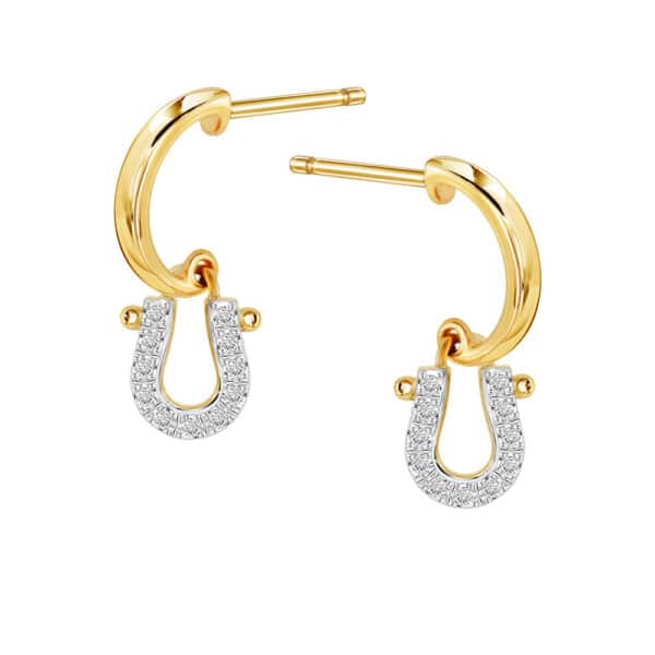 PRIMA ต่างหูประดับเพชร Lucky Horse Collection 991E1809-01