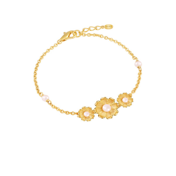 PRIMA สร้อยข้อมือทองคำประดับมุก Dasy Collection 165L0594-18