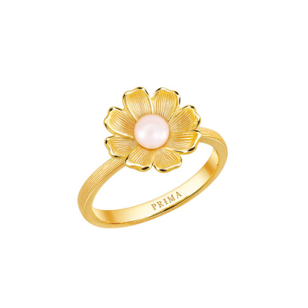 PRIMA แหวนทองคำประดับมุก Dasy Collection 165R1038-18