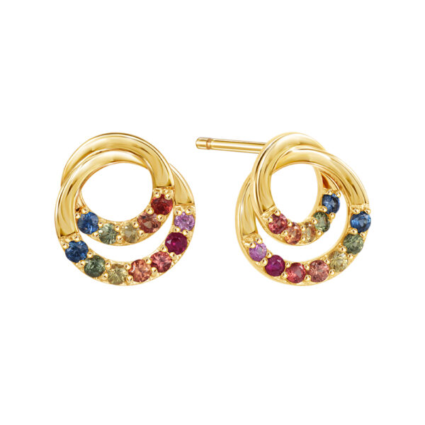 PRIMA ต่างหูประดับอัญมณี Rainbows Collection 993E0026-01